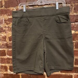 DKNY Olive Green Women’s Shorts Size Lg